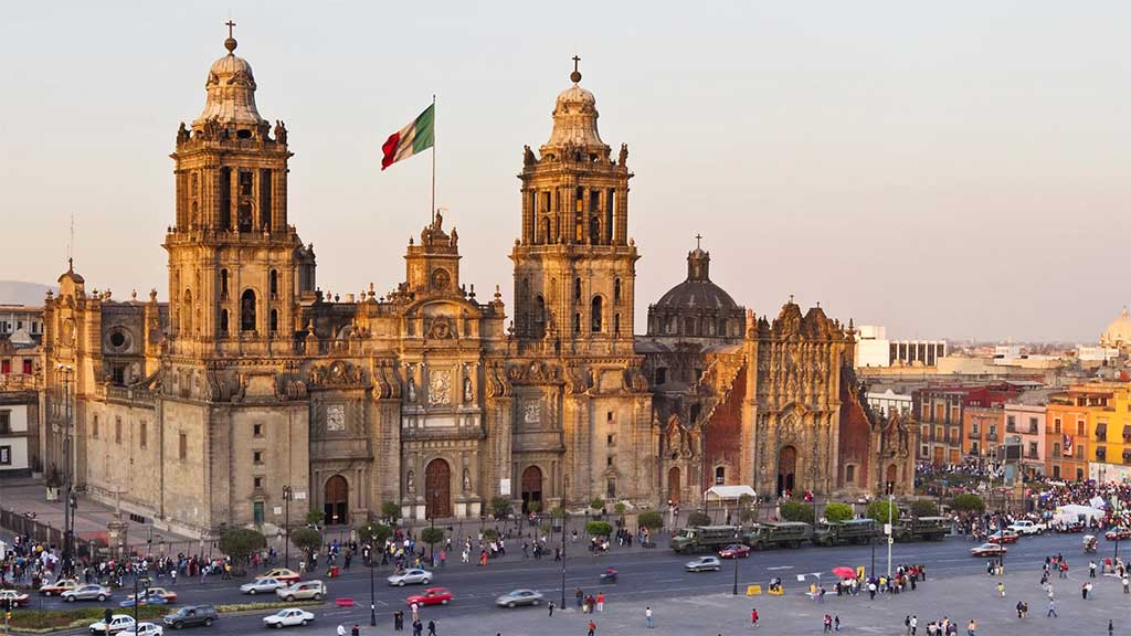 Metropolitan Cathedral in Zócalo, Mexico City